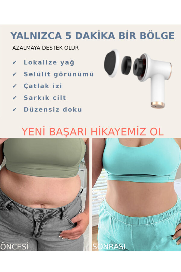 Volarion PL-681DC önce ve sonrası masaj aleti cihazı